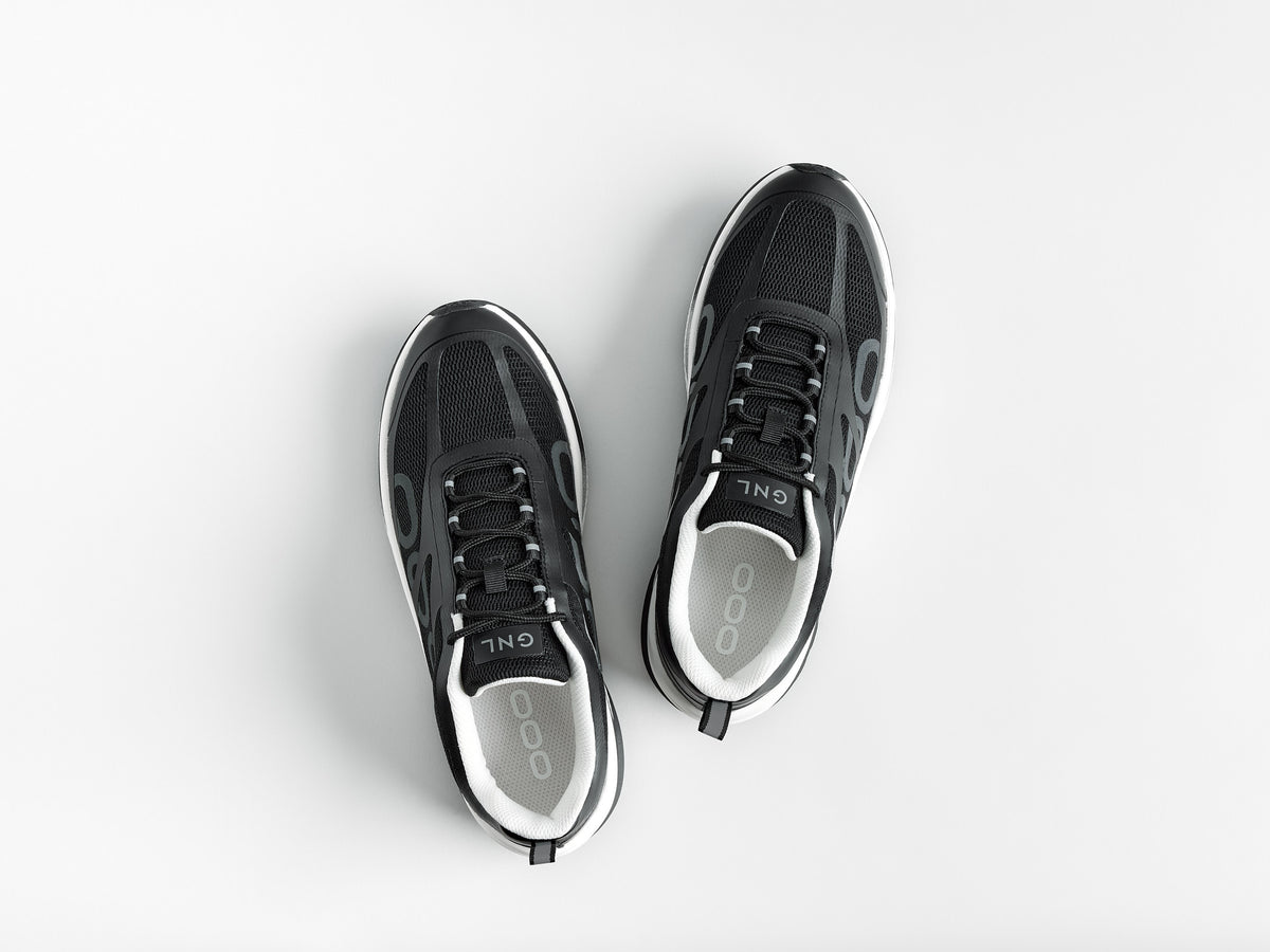 Track Walk Black - LONG DISTANCE WALKING SNEAKER